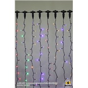  Sneha A-054 MIX светодиодный занавес 2х3м (30х20)LED провод черный