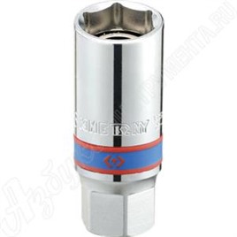 Головка свечная шестигранная 1/2", 21 мм, магнитный фиксатор, KING TONY, 466521