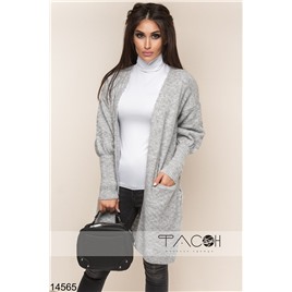 Кардиган с пышными рукавами