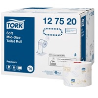Туалетная бумага Tork Mid-size Premium в миди рулонах (T6), 127520