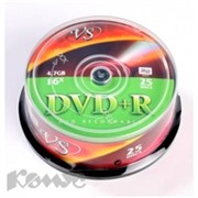 Носители информации VS DVD+R 4,7GB 16x Cake/25