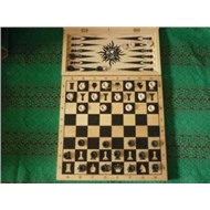 Игра настольная 2 в 1 (нарды,шашки)
