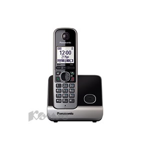 Телефон Panasonic KX-TG6711RUB чёрный,АОН,радионяня