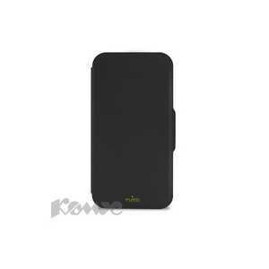 Чехол PURO BI-COLOR WALLET для iphone 5/5S, черн/лайм