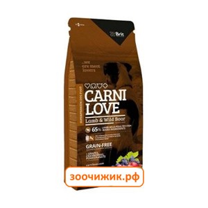 Сухой корм Brit Carnilove Lamb&Wild Boar для собак ягнёнок+кабан (12 кг)