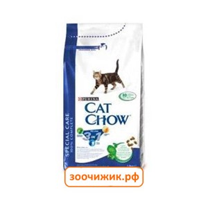 Сухой корм Cat Chow 3in1 для кошек профилактика МКБ, комочков шерсти, здоровая полость рта (1.5кг)