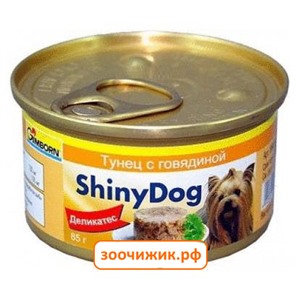 Консервы Gimpet ShinyDog для собак тунец с говядиной (85 гр)