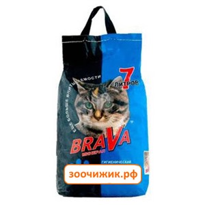 Минеральный впитывающийывающий наполнитель Брава (для длинношерстных) для кошек 7л (4.2кг)