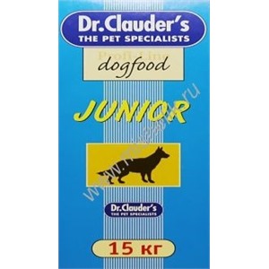Dr.Clauder`s Junior сухой 15 кг для щенков и кормящих сук (1х40)
