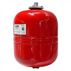 Расширительный мембранный бак на 12 литров красный