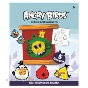 Набор ДТ Пластилиновые хлопья Angry birds 84433