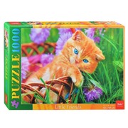 Пазлы Котенок в корзинке (1000)