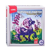 Картина из пайеток "Лошадка"