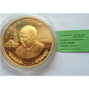 Президент Владимир Путин 1 кг золото