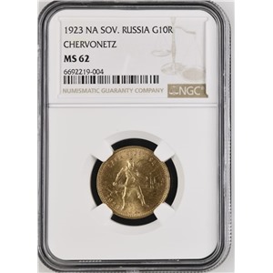 Червонец Сеятель 1923 года, золото, оригинал