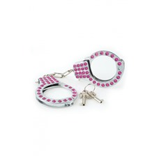 Наручники со стразами FF FANCY CUFFS PINK 381411PD
