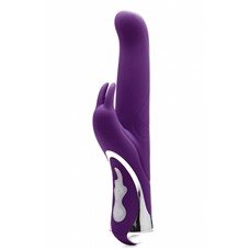 Фиолетовый перезаряжаемый вибратор Rechargeable Rabbit Purple - 23,5 см.