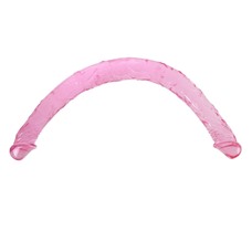 Двухголовый фаллоимитатор розовый BI-040015PK