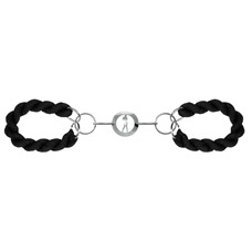 Чёрные кандалы Luxury с хлопковыми петлями