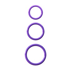 Набор из трех эрекционных колец Silicone 3-Ring Stamina Set