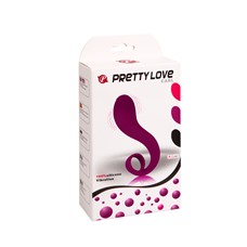 Фиолетовый вибратор с хвостиком Pretty Love - 20,5 см.