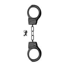 Металлические наручники SHOTS TOYS Black SH-SHT347BLK