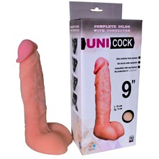 Фаллическая насадка Харнесс UNICOCK 9  - 24 см.