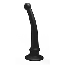 Чёрный анальный стимулятор Rapier Plug - 15 см.