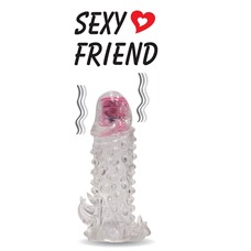 Насадка на член с шипами Sexy Friend 13 см.