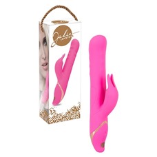 Вибратор с клиторальным стимулятором Julie Lovetoys 22 см.