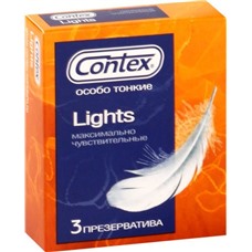 Особо тонкие презервативы Contex Lights - 3 шт.