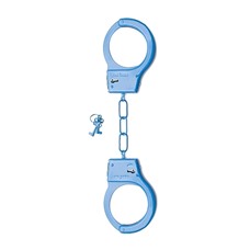 Металлические наручники SHOTS TOYS Blue SH-SHT347BLU