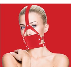 Красный кожаный кляп Leather Mouth Gag