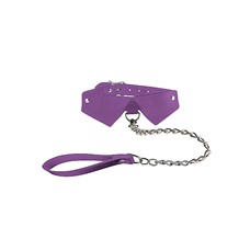 Кожанный воротник с поводком Purple OUCH! SH-OU145PUR
