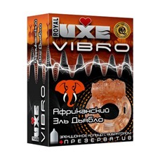 Эрекционное виброкольцо Luxe VIBRO  Африканский Эль Дьябло