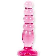 Анальная пробка Jellies Anal Delight, розовая, 3 см