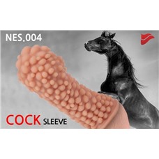 Насадка на фаллос с пузыриками по всей поверхности EXTREME SLEEVE M-SIZE - 14,7 см.