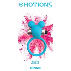 Голубое эрекционное виброколечко Emotions Minnie Breeze