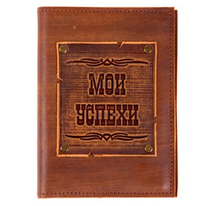 Ежедневник малый Мои успехи в кож.облож. недатир. (коричн.)