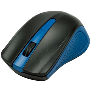 Мышь беспроводная Ritmix RMW-555 черный/синий 1000 dpi / 2 кнопки +колесо