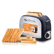 Тостер CENTEK CT-1421 черный 750Вт,7 ур.мощн., стальной теплоизолирован. корпус