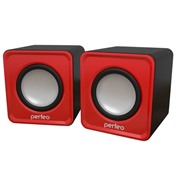 Акустическая система Perfeo Wave красный PF-128 ,2.0,2х3Вт,USB