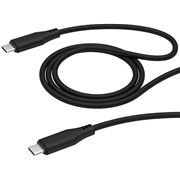 Кабель Deppa (72284) USB-C - USB-C, 5A, 100 W черный, 1.2 м