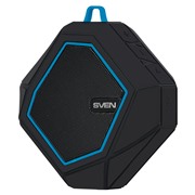 Акустическая система Sven PS-77 черно-синий 5Вт,Bt,microSD,FM-тюнер,акк,waterprof