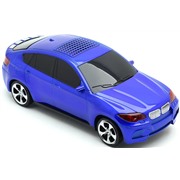 Портативная акустика Машинка BMW X6 синяя (USB,microSD,AUX)