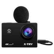 Видеорегистратор X-TRY XTC196 EMR 4K Wi-Fi   Экшн-камера 4K-30к/с, 2",170°, микрофон+ПДУ+автокит+з/у+АКБ