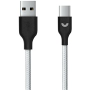 Кабель Prime Line (7223) USB-C серебро нейлон 1.2м