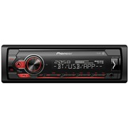 Автомагнитола Pioneer  MP3/WMA MVH-S120UB 1-DIN, красная подсветка, USB, поддержка Android