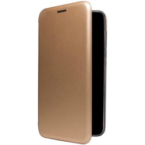 Чехол BQ книжка 5508L Next LTE, золотой (эко кожа+силиконовый)
