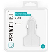 Авто З/У Prime Line (2212) 2 USB 2.1A, белый